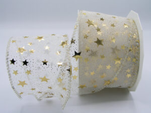 Nastro organza stampata con bordi animati (PA2107515)