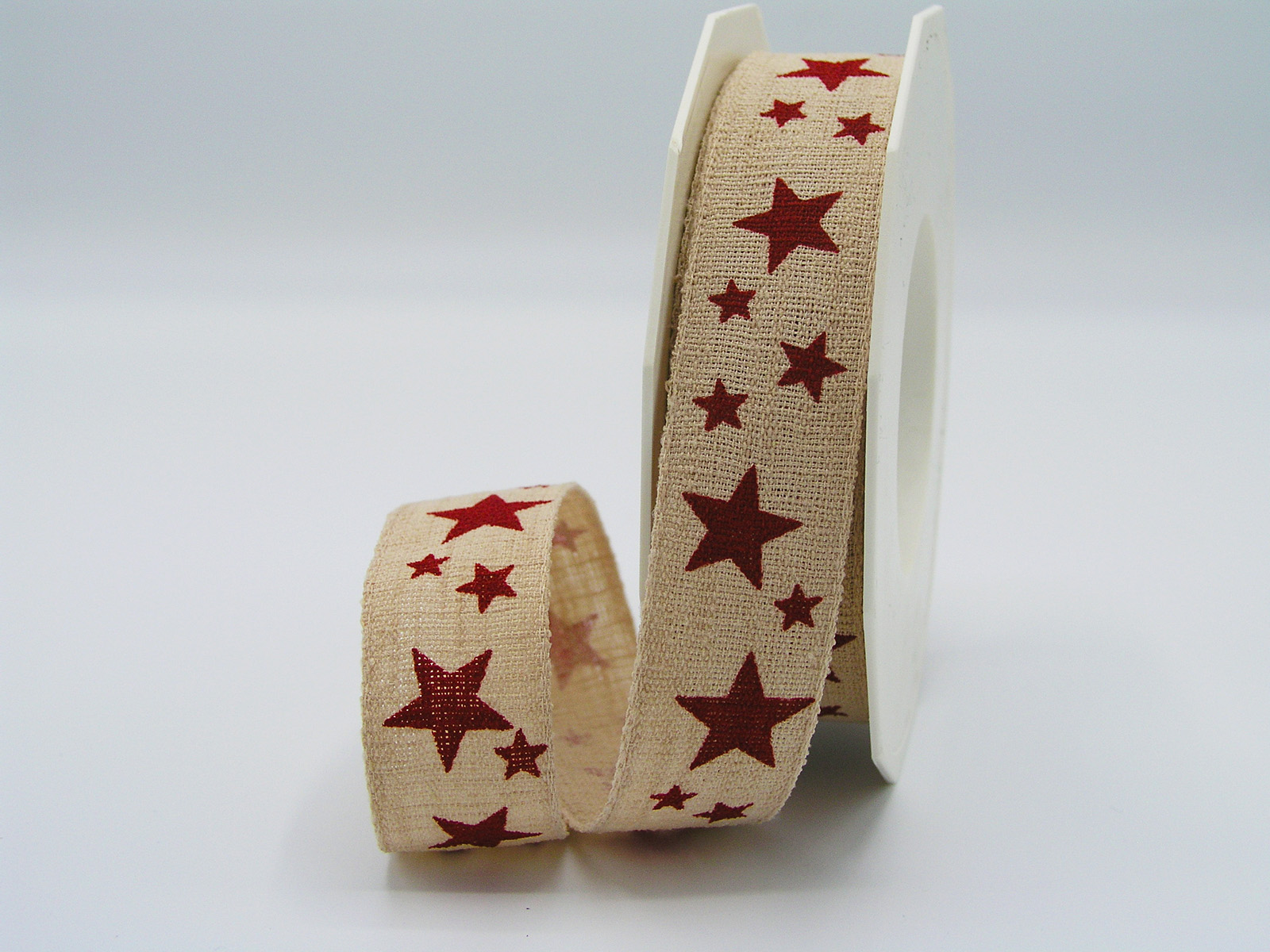 Nastro tela effetto lino stampa stelle (PA7172515)